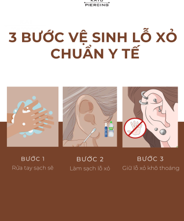 Cách vệ sinh lỗ xỏ chuẩn y tế cho người mới bắt đầu